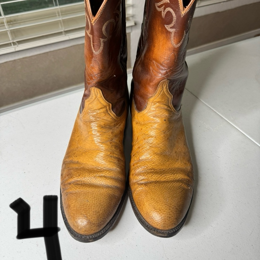 Lucchese Boots Smooth Ostrich 11D